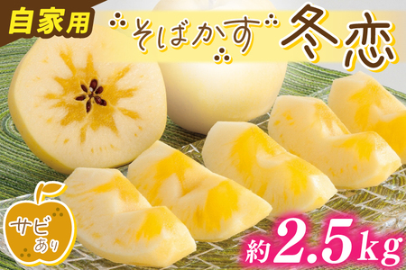 りんご 「そばかす冬恋」（自家用 サビ有） 糖度15度以上【先行予約 12月発送予定】 数量限定 ★サビあり りんご★ 岩手県産 はるか フルーツ くだもの 果物 訳あり 【冬恋研究会】 (AI023)