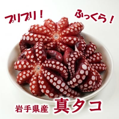 北三陸産 蒸し真タコ丸ごと約1kg (2匹～5匹) たこ刺身 たこ焼き