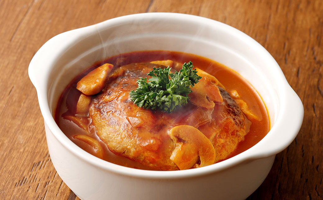 モンヴェールポーク 自家製生ハンバーグ 調理例