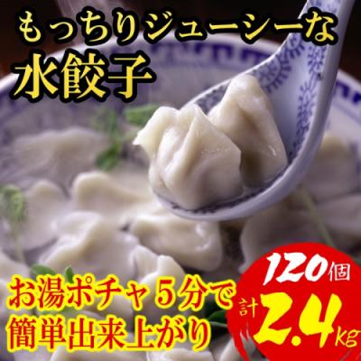 ふるさと納税 新宮町 【小分けで便利な120個.計2.4kg】もっちりジューシーな水餃子.AD218