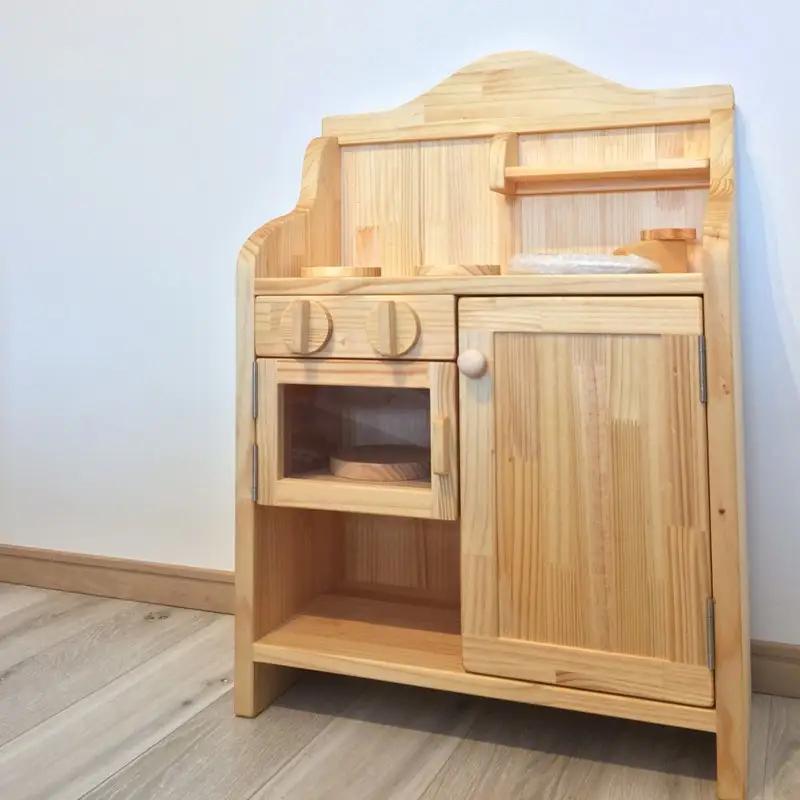 【手作り家具コロール】木製ままごとキッチン（パイン）【J3-002】