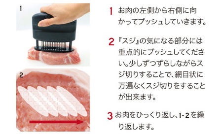 ニクサスプロ 肉の筋切り器 食洗機対応 TVで紹介！
