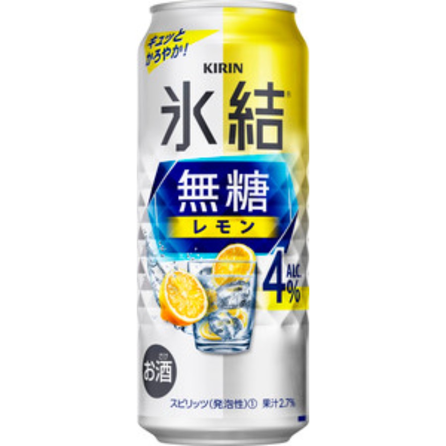 ＜キリンビール＞キリン 氷結(R)無糖 レモン ALC.4% 500ml 缶（お酒）×24本