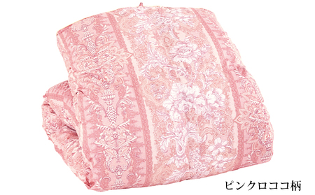 羽毛ふとん仕立て直し（ダブルサイズ） ピンクロココ柄