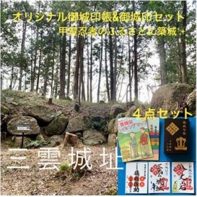 ふるさと納税 湖南市 御城印帳(濃茶色)&amp;御城印3枚セット