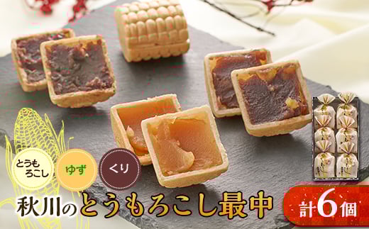 
            秋川のとうもろこし最中(6個入)＜お茶ぞっぺの中島屋(あきる野の匠)＞【1508503】
          