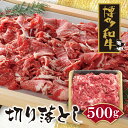 【ふるさと納税】 博多和牛 切り落とし500g │ 黒毛和牛 ブランド牛 牛肉 福岡県産 博多 国産 冷凍 送料無料 U09-01