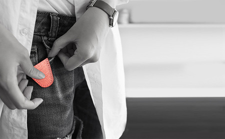 【革製品　キーリング】「Key Clip（キークリップ）」～カカオ～　キーホルダー キーケース