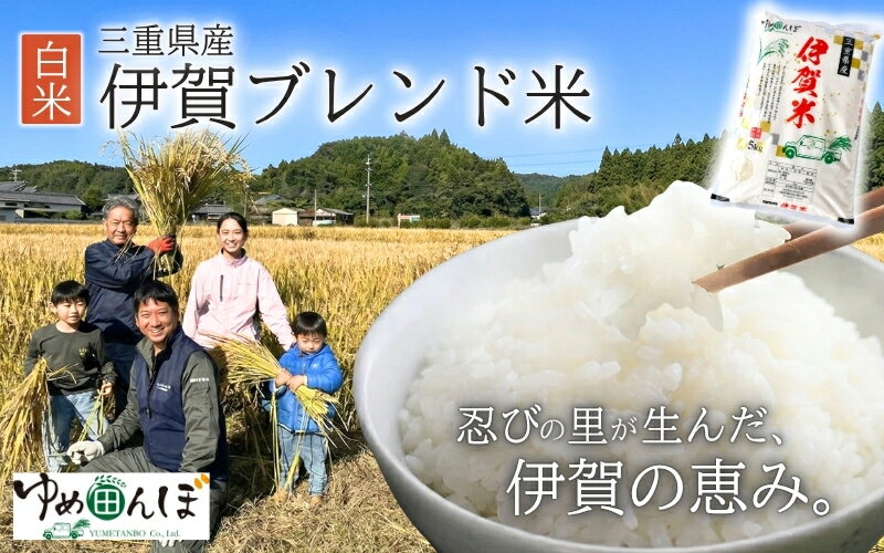 【ふるさと納税】三重県産　伊賀ブレンド米　容量が選べる5kg・10kg　白米