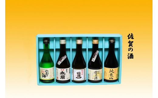 
            【セット】佐賀認定酒 飲み比べ300ml×5本(天山、佐嘉、井手、松浦一、鳴滝)
          