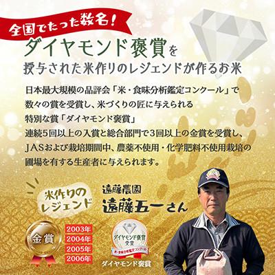 ふるさと納税 高畠町 【数量限定】玄米 令和7年 遠藤農園 遠藤五一 雪若丸 特別栽培米 5kg |  | 01