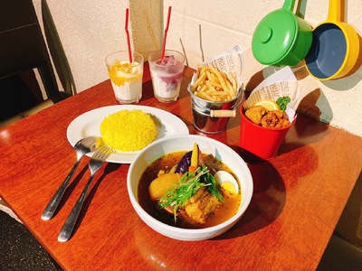 ミシュラン東京ビブグルマン掲載のこってり【黒スープ】角煮スープカレー2人前 【kt107-003】