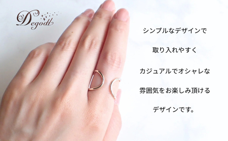 Degodd デゴッド Relaxing GLリング 13号  リング 指輪 ゴールドリング アクセサリー レディースアクセサリー シンプル シンプルリング シンプルアクセサリー ゴールドアクセサリー