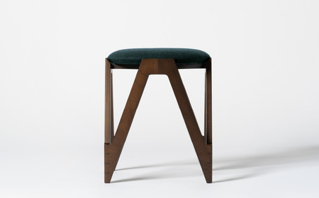CO･DA･MA Low Stool＜ウォールナット＞（NC-044 グリーン）
