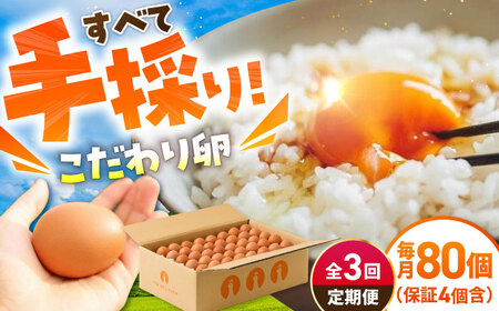 【3回定期便】あっぱれ卵 80個 /いとう養鶏場 [UAQ003] 卵