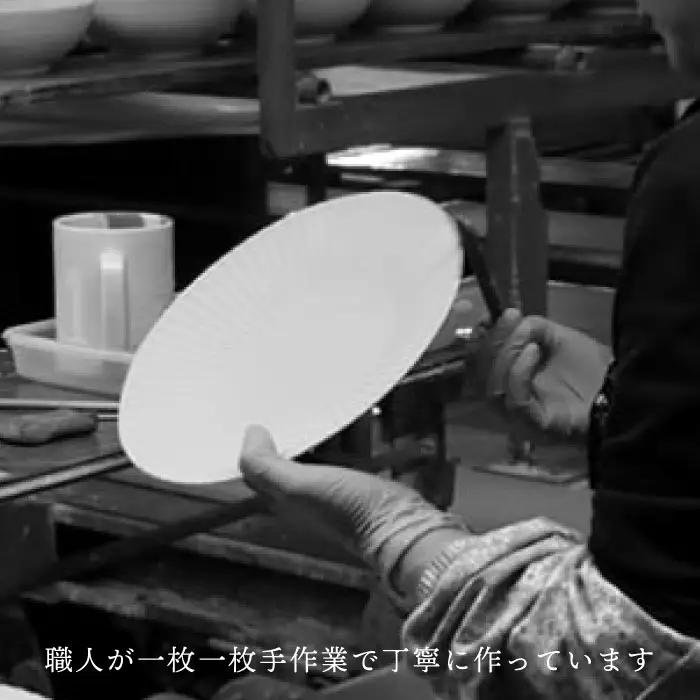 【波佐見焼】しのぎ 特大皿 2枚セット (キャメル・アメ釉) 食器【一龍陶苑】[CC74]