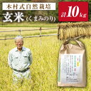 【ふるさと納税】【 令和6年度産 新米】【木村式自然栽培】 玄米 くまみのり 10kg ＜ハマソウファーム＞ [CBR019] 米 お米 ご飯 ごはん 新鮮 ふっくら おいしい