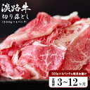 【ふるさと納税】【定期便3ヶ月～12ヶ月】淡路牛 切り落とし　1.2kg (300g×4パック）