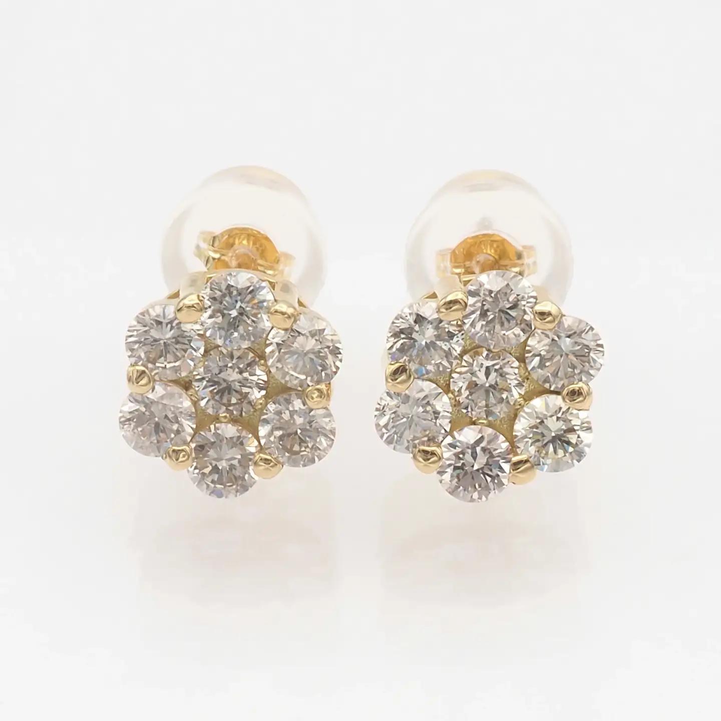 K18 1.00ct ダイヤモンド ピアス　 FP-000329 SWBT022-k18