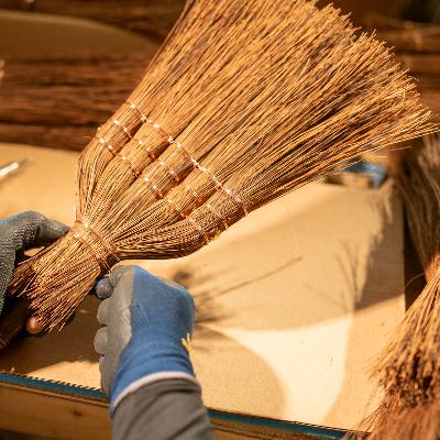 ふるさと納税 美浜町 国産シダ箒 5玉 短柄 |  | 01