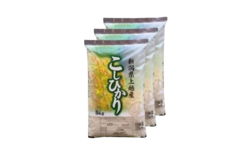 【令和8年産 先行予約】 コシヒカリ 無洗米 新潟県 上越産 15kg (5kg×3) 6か月 定期便 こしひかり 五つ星お米マイスターのいるお店 お米 精米 米 ご飯 大黒屋商店