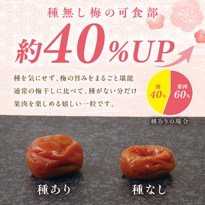 【1236】紀州南高梅「種ぬき梅干し」はちみつ風味600g