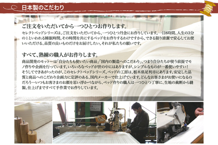 ザ・ベッド 延長用 ベンチ ダブル サイズ 生成 140×50cm 脚付きマットレス 脚22cm ベッド 延長【 栃木県 足利市 】 F7Z-1624