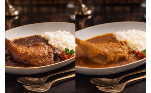 レトルト カレー 国産 骨付きモモ 1本 六ツ美のあの肉カレー MIX 中辛 辛口 各2個 計960g セット [六ツ美養鶏加工 愛知県 岡崎市 ok23bzw510008] レトルトカレー レンジ対応 チキン チキンカレー 詰め合わせ