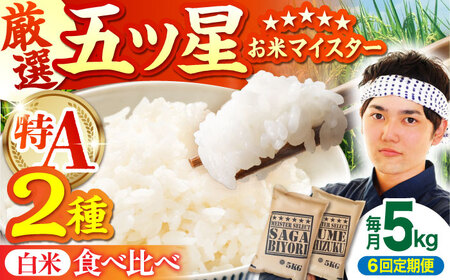 【全6回定期便】さがびより 夢しずく 白米 5kg  [HBL031]白米 白米 白米 白米 白米 白米 白米