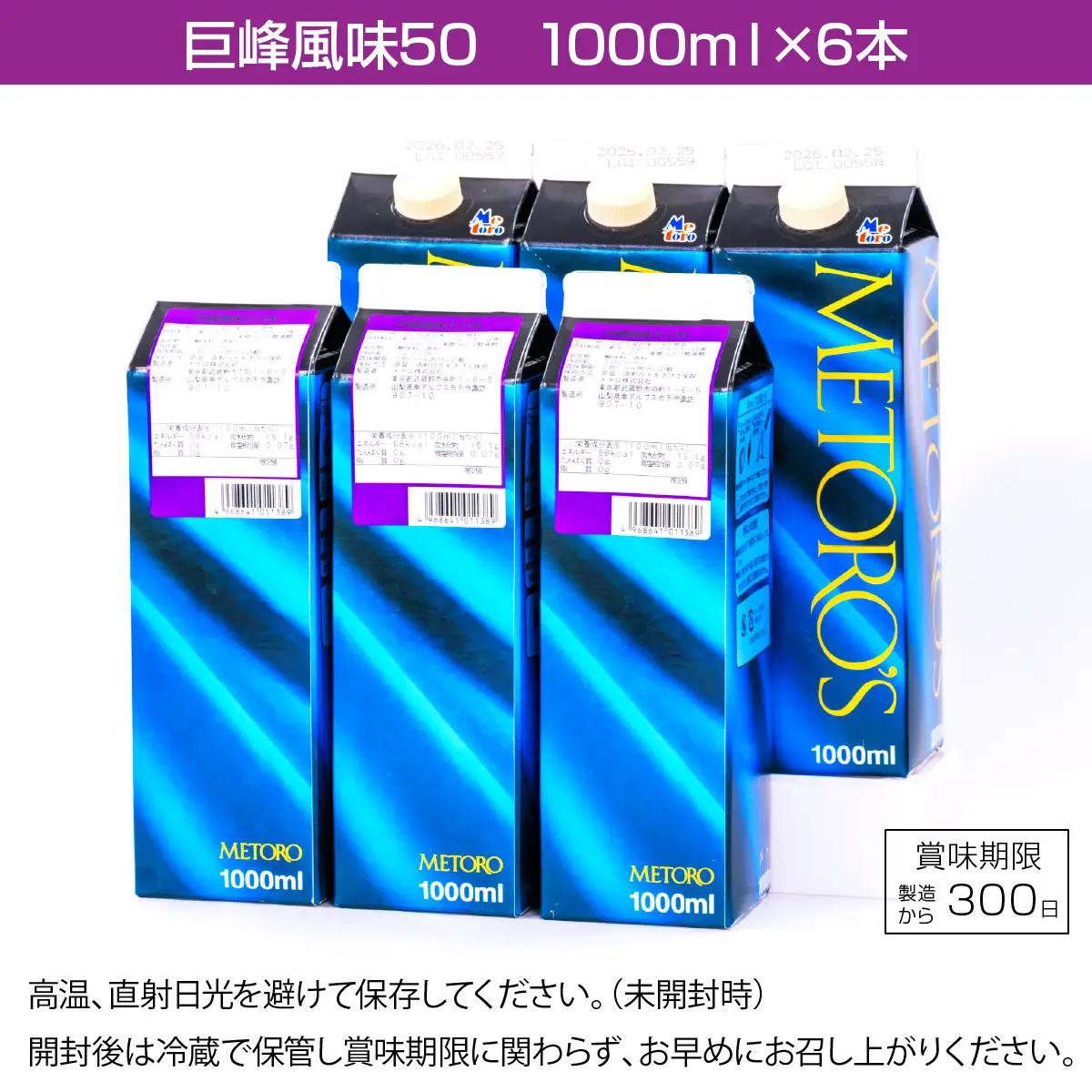 【ふるなびWEEK対象】メトロ　巨峰風味50 ALPFC004　| ドリンク　ぶどう 