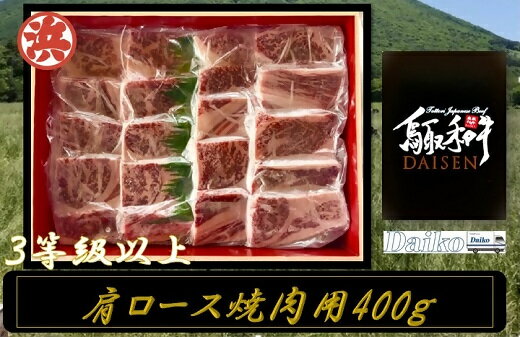 【ふるさと納税】鳥取和牛DAISEN肩ロース焼肉【25-017-011】 和牛　牛肉　カルビ　肩ロース　スライス　鳥取県産　国産　冷凍 お取り寄せ グルメ 鳥取県 米子市 送料無料