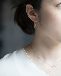 HARIO ピアス スパークル K10［HAA-SPH-002P-K10］｜耐熱 ガラス アクセサリー ハリオ ランプワークファクトリー 職人 繊細 フォーマル カジュアル きれいめ おしゃれ 20代