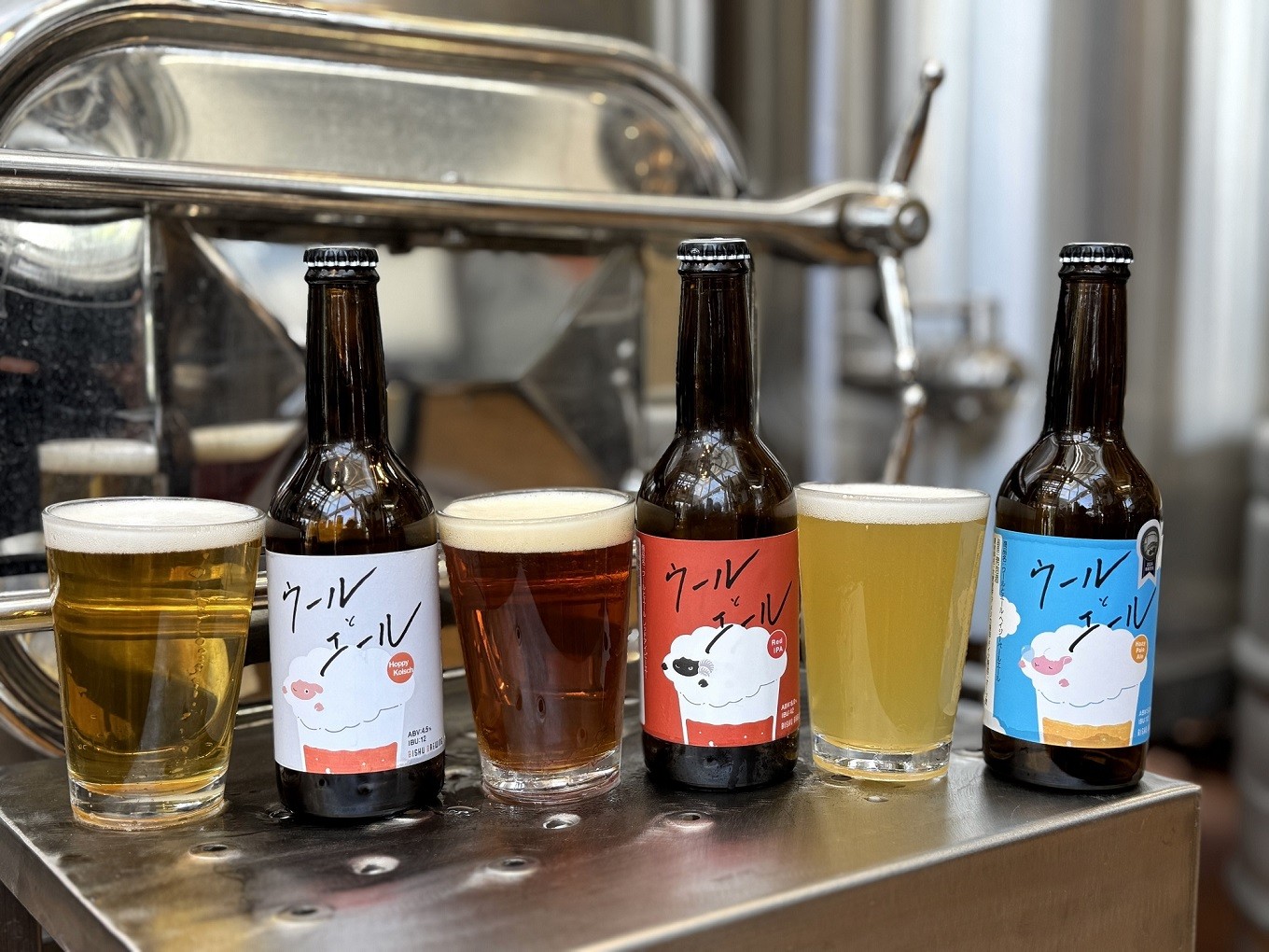 
                  [10-J3] 尾州ブルーイング　ウールとエール飲み比べ　330ml　3本セット
                