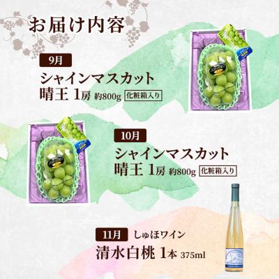 ふるさと納税 赤磐市 定期便 2026年 先行予約 是里ワイナリーのワインと果物 3回コース [NO5765-1350] |  | 02