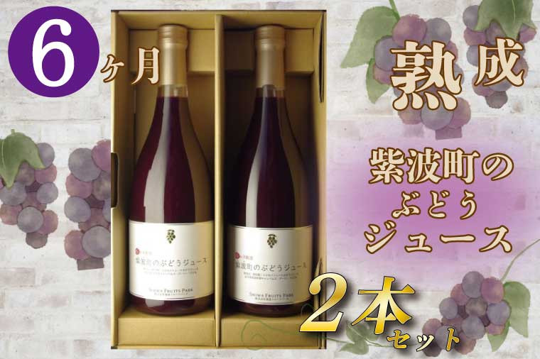 
            無添加 無加糖 100%ストレート 濃厚 6か月熟成「紫波町のぶどうジュース２本セット」 紫波町産 ぶどう ジュース テロワール キャンベル 葡萄 (AL062-1)
          