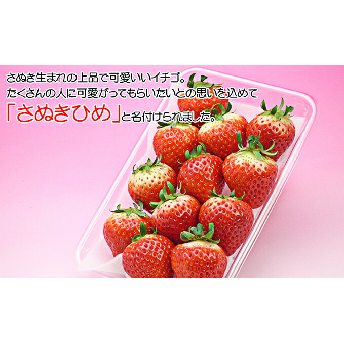 【ふるさと納税】香川県のオリジナル品種/さぬき姫いちご2パック 果物類 苺 イチゴ フルーツ 　お届け：2026年1月23日から2026年4月10日まで