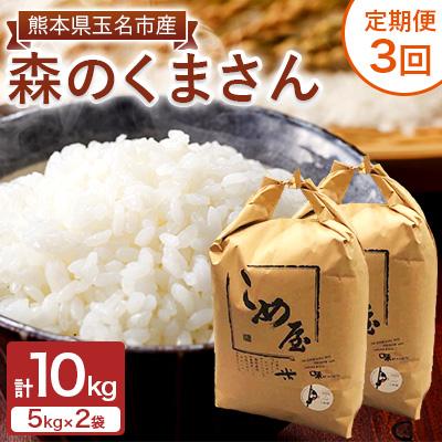 ふるさと納税 玉名市 【毎月定期便】熊本県玉名市産　森のくまさん 10kg(5kg×2袋)全3回