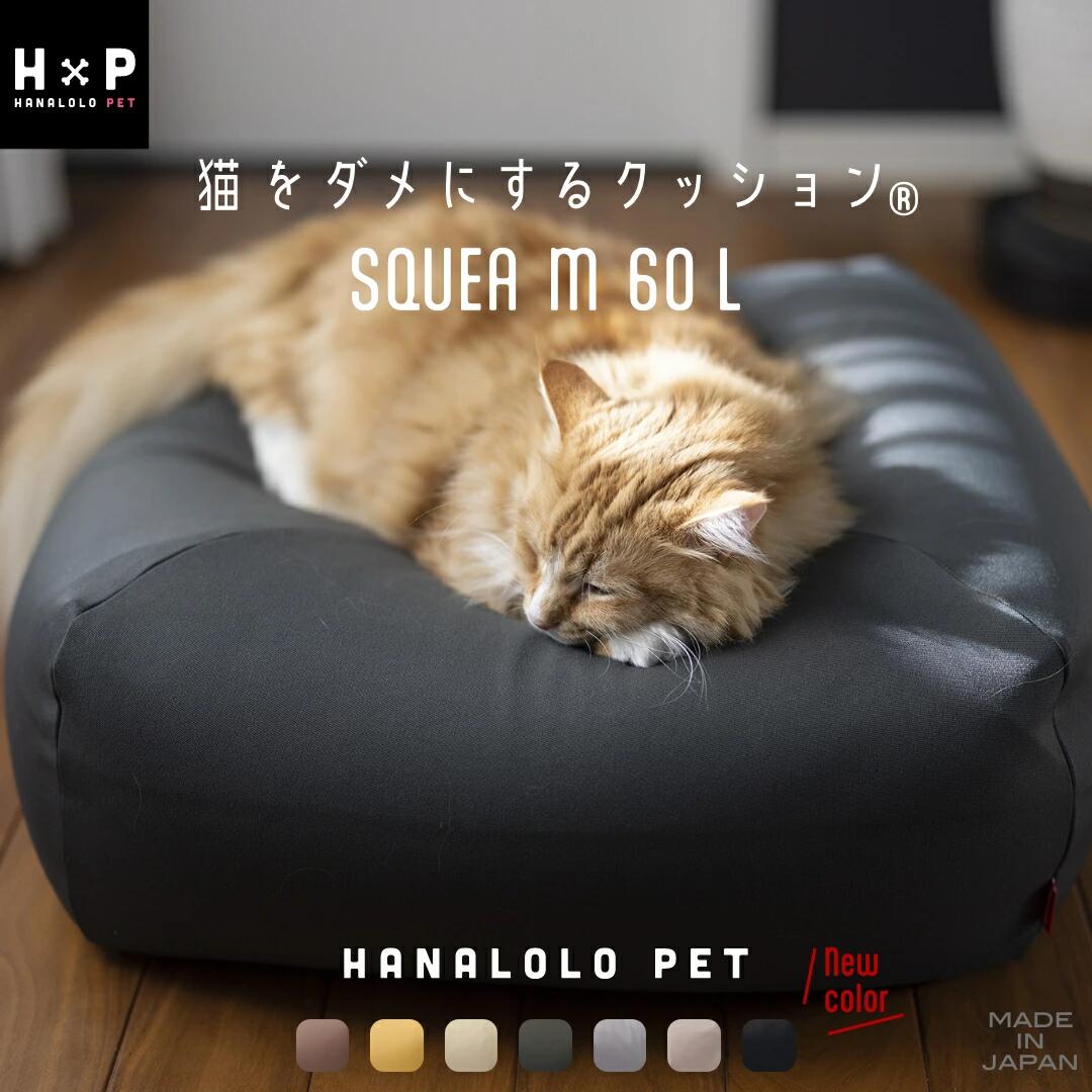 【ふるさと納税】猫をダメにするクッション Mサイズ スクエアペットクッション ペットベッド カバーセット ネコ ビーズクッション 猫 補充 カバー クレアビーズ 日本製 ハナロロ かわいい 新生活 おしゃれ 雑貨 インテリア 癒し お手軽 日本産 国産 愛知県 田原市