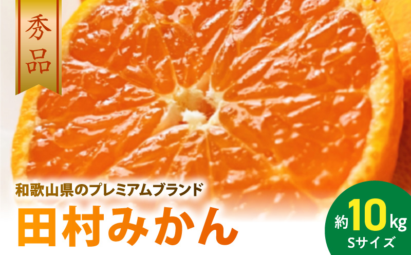 AB7308_【2026年先行予約】プレミアムブランド 田村みかん Sサイズ 秀品  約10kg 和歌山県産 小玉 小さい 蜜柑 ミカン フルーツ 果物 ギフト お歳暮 完熟