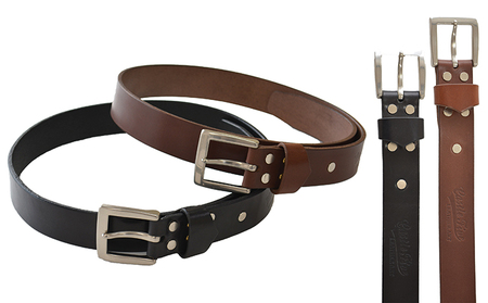 キャッスルファイブレザーアート　レザービジネスベルト黒・28～38インチ） 30インチ