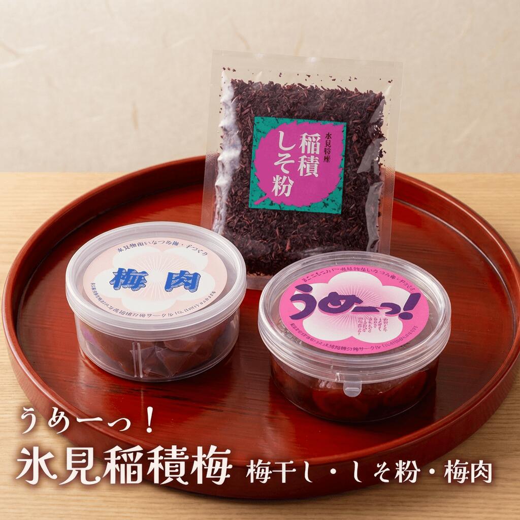 【ふるさと納税】うめーっ！氷見稲積梅 〈梅干し・しそ粉・梅肉〉セット