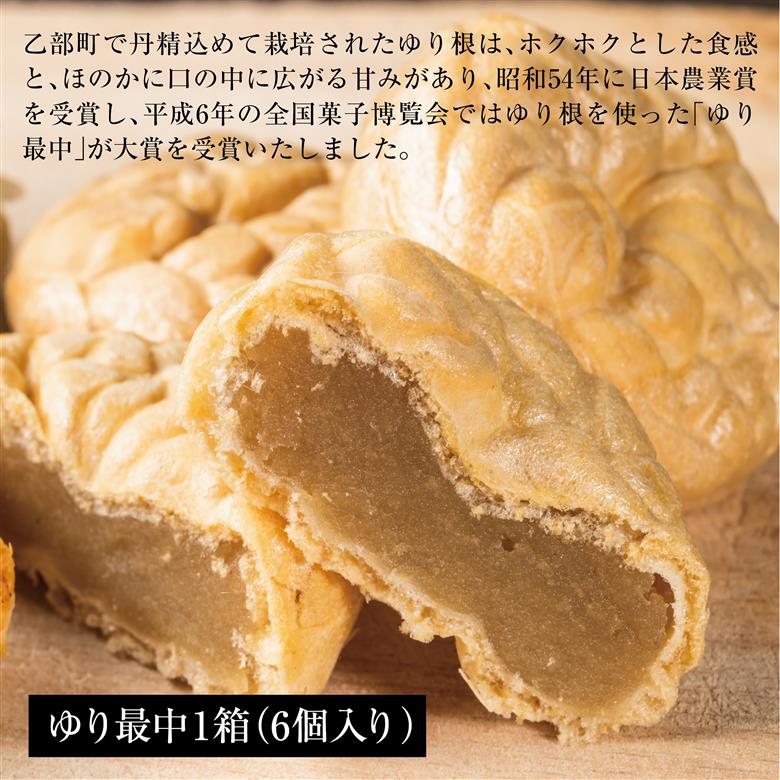 ＜富貴堂 ゆり最中1箱(6個入)ゆり根のパイ 1箱(5個入)＞高級ゆり根のスイーツセット 北海道 道産 国産 乙部町産 ゆり根