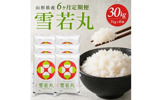 【定期便】庄内産雪若丸5kg×6ヶ月連続下旬発送（12月～5月）