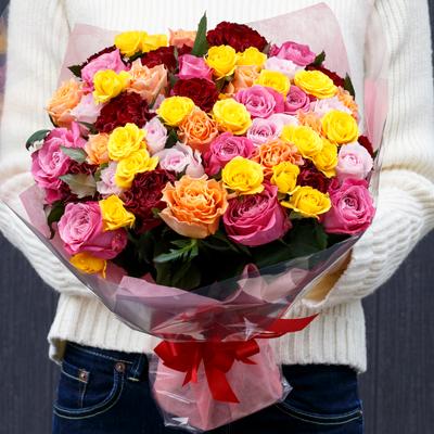 ふるさと納税 静岡市 バラの花束　ミックス 50本 |  | 02