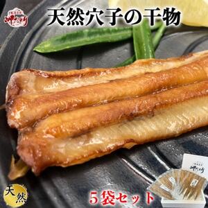 岬だより 天然あなごから作る あなごの干物5袋セット [配送不可地域：離島]