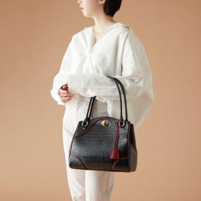 ふるさと納税 御代田町 【濱野皮革工藝のトートバッグ】ソフィー ココ(ブラック) |  | 02