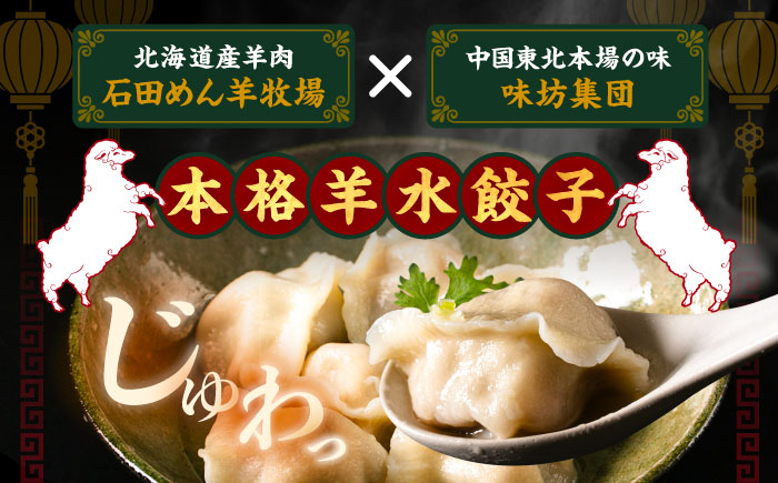 羊の水餃子（25個入り×2パック）《足寄町》【石田めん羊牧場】　中華 餃子 ぎょうざ ギョウザ 点心 惣菜 おかず 弁当 羊肉 お肉 手づくり 冷凍 ジューシー 簡単調理 名店 味坊 足寄 北海道 北