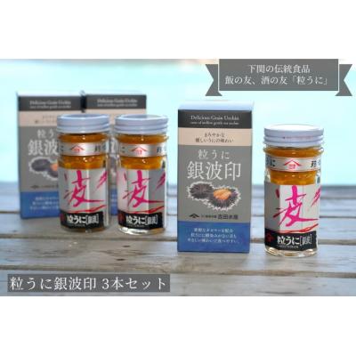 ふるさと納税 下関市 粒うに銀波印 55g 3本セット 常温 下関 山口 ED04-NT-x