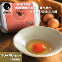 【卵6回定期便】北海道産たまごを食べ比べ「とうきびたまご3種」18個×6回発送 酒井農場