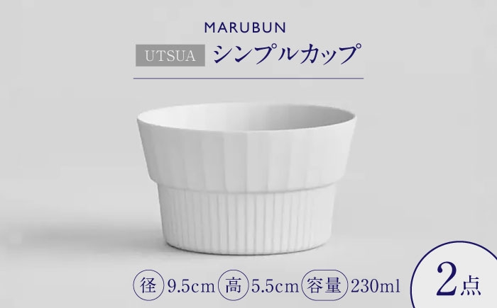 
                  【有田焼】Cup Wide Matt White 2点 / 食器 有田焼 / 佐賀県 / 株式会社まるぶん [41APCD089]
                